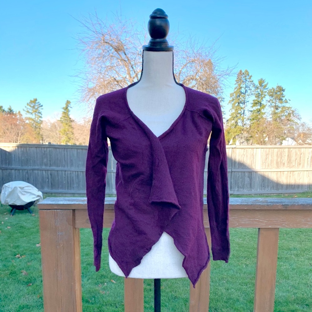 Cynthia Rowley Plum Sweater Cardigan - Size - XL